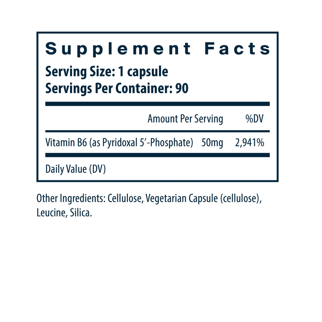 Vital Nutrients Pyridoxal-5 Phosphate 50mg
