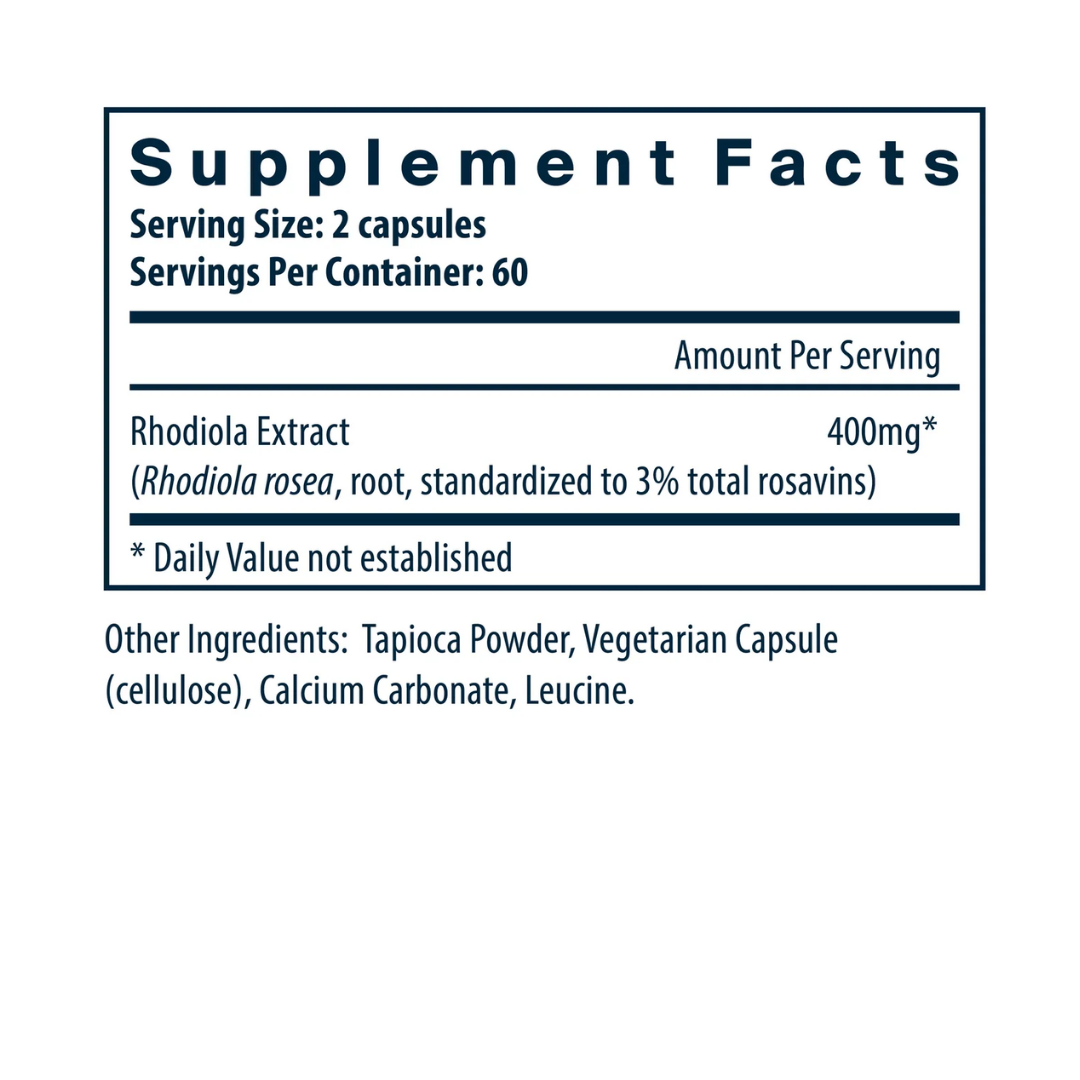 Vital Nutrients Rhodiola rosea 3% Standardized Extract