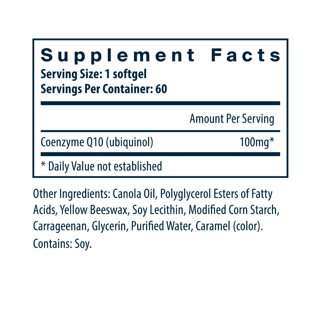 Vital Nutrients Ubiquinol CoQ10 100mg