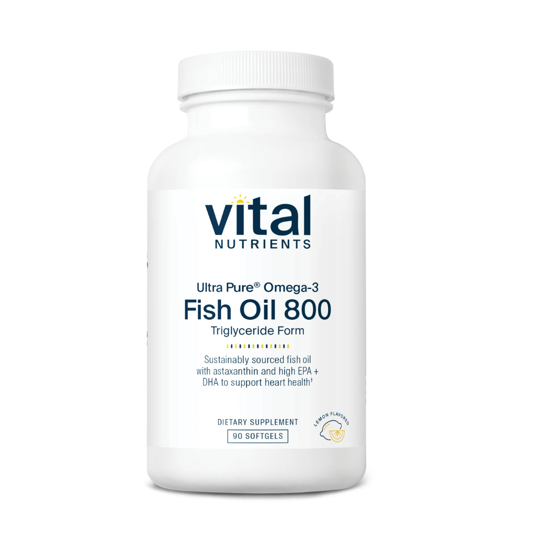 Vital Nutrients Ultra Pure® Fish Oil 800 Triglyceride Form Pharmaceutical Grade