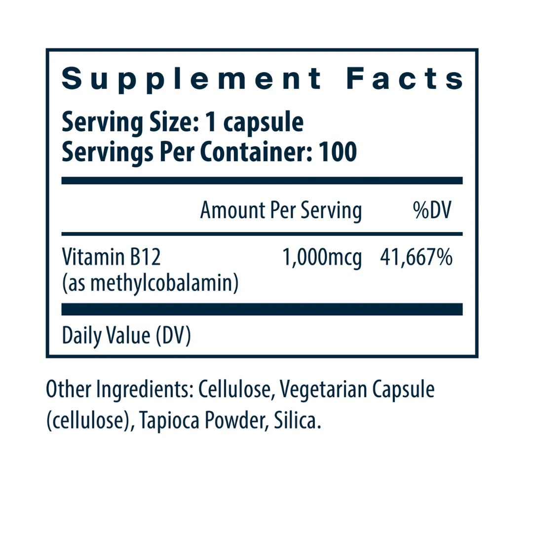 Vital Nutrients Vitamin B12 1000mcg