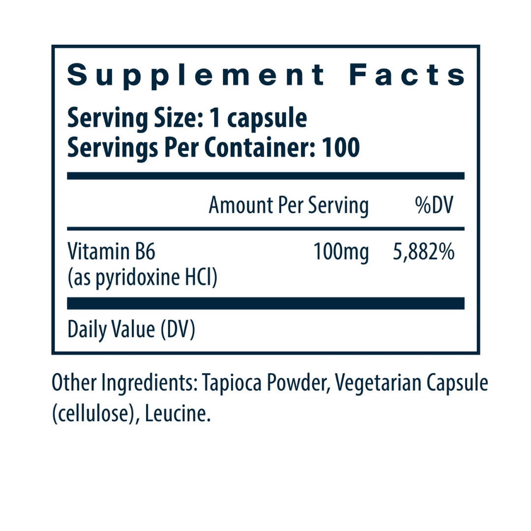 Vital Nutrients Vitamin B6 100mg