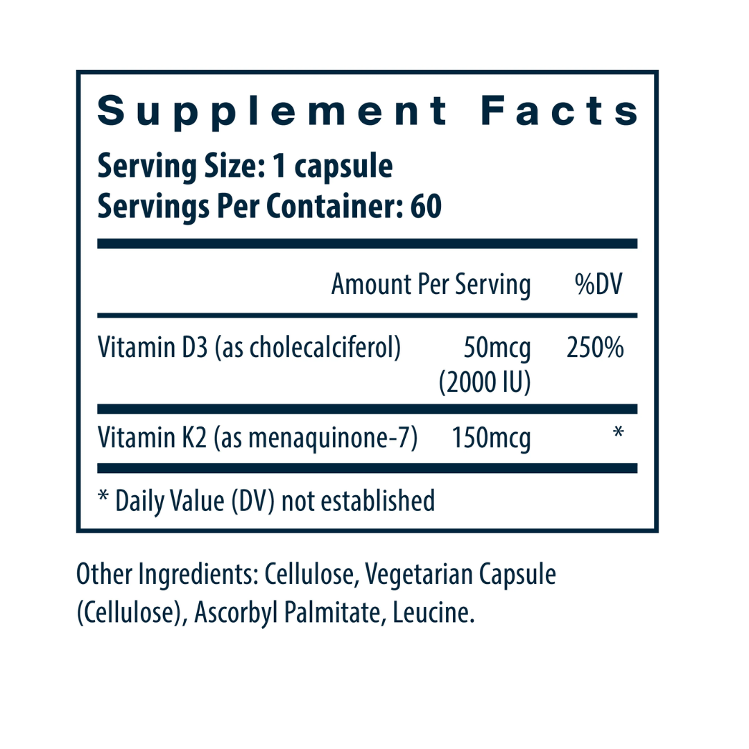Vital Nutrients Vitamin D3 + K2