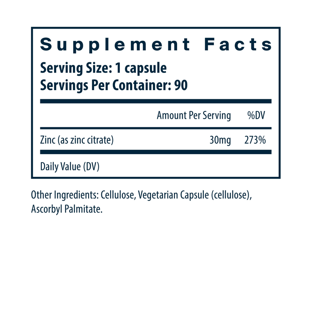 Vital Nutrients Zinc Citrate 30mg