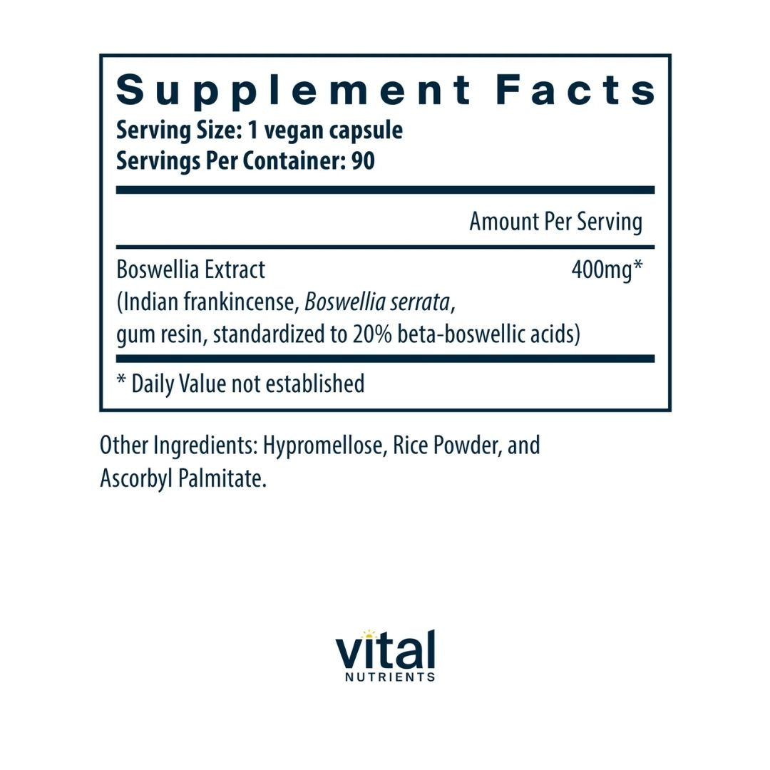 Vital Nutrients Boswellia Extract 400mg