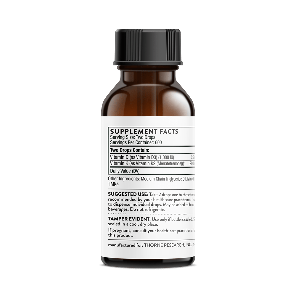 THORNE Vitamin D/K2 Liquid