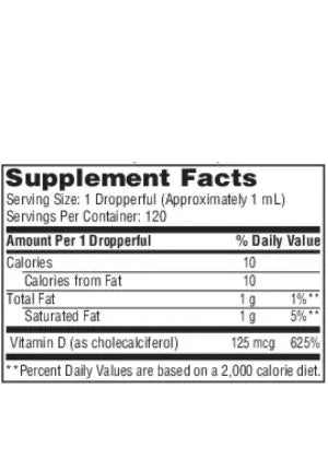 SFI HEALTH Vitamin D3 (5,000 IU) Liquid