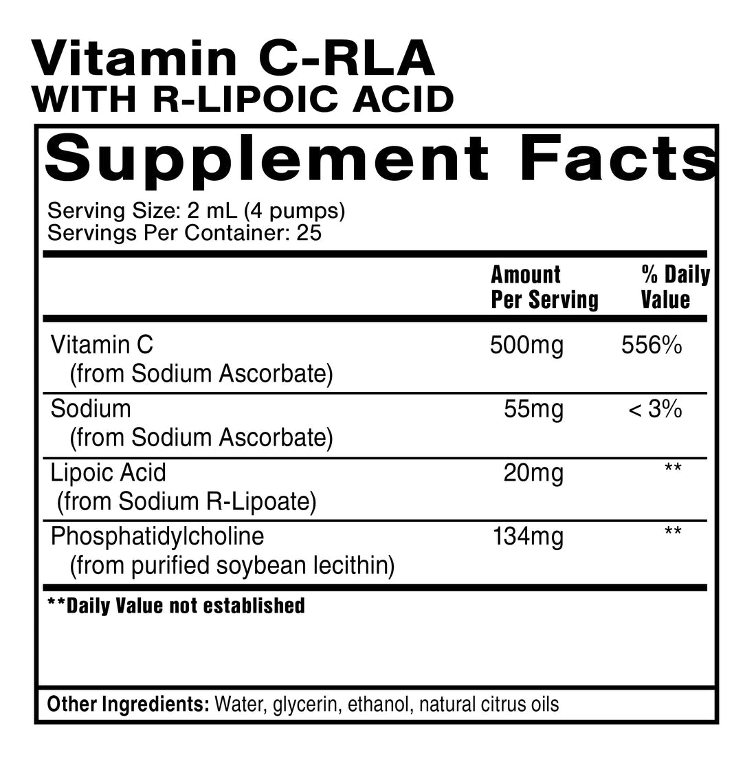 QUICKSILVER Liposomal Vitamin C with RLA 1.7 fl oz