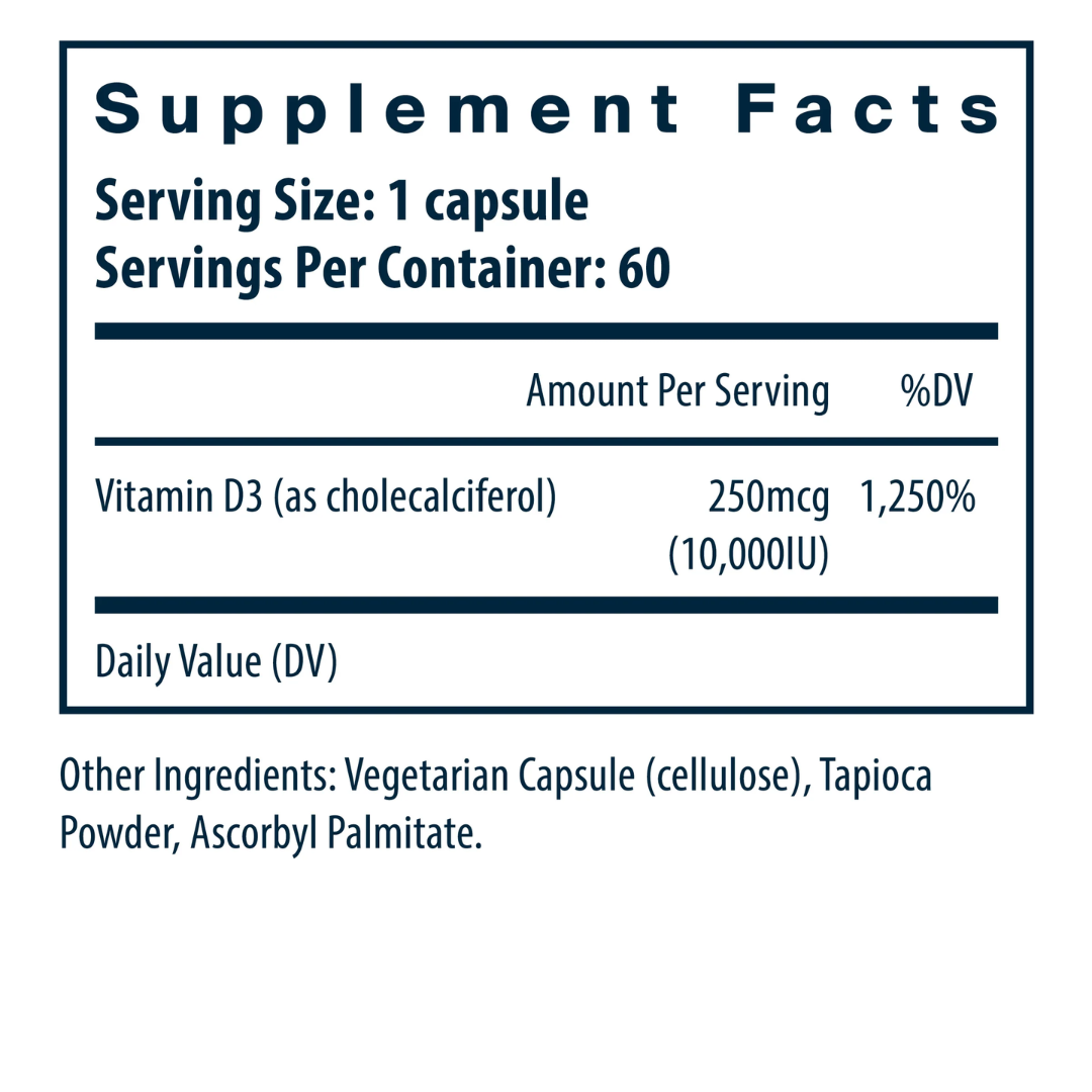 Vital Nutrients Vitamin D3 10,000IU