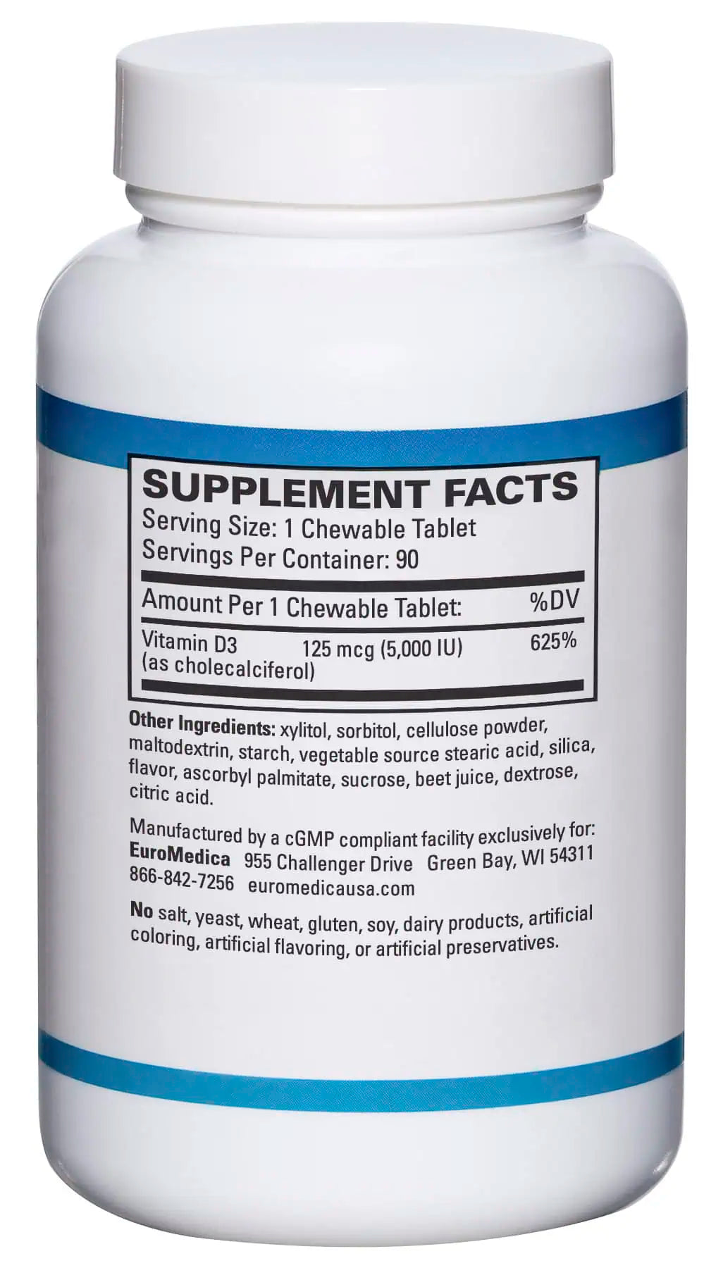 EuroMedica Vitamin D3 Chewable
