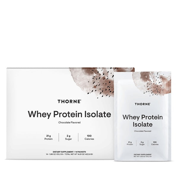 THORNE Whey Protein Isolate Packets Chocolate