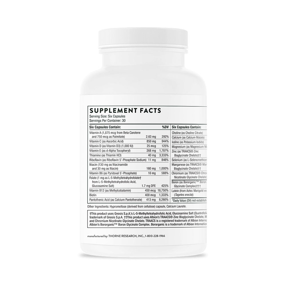 THORNE Women's Multi 50+ without Copper & Iron