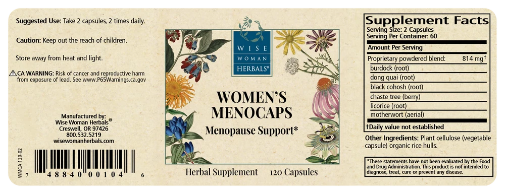 Wise Women Herbal Women's Menocaps 120 Capsules