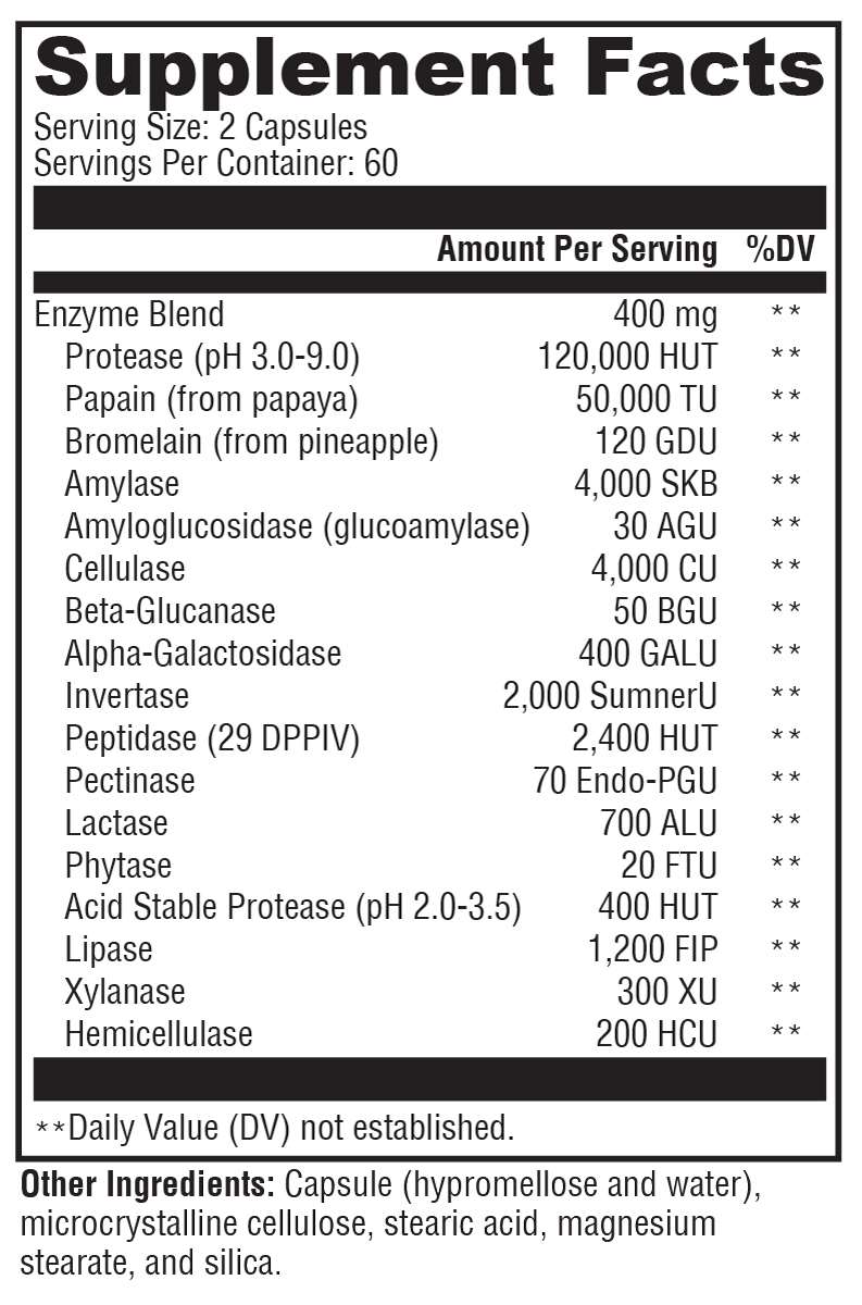 XYMOGEN XymoZyme® 120 Capsules