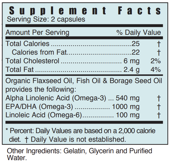 Systemic Formulas - BFO – Borage/Flax/Fish Oil