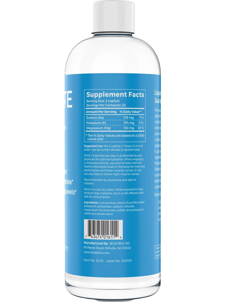 BodyBio E-Lyte 16 oz