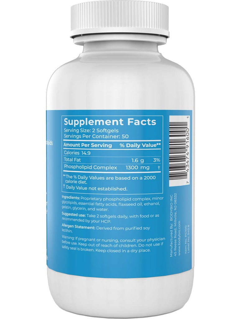 BodyBio PC 100 Softgels