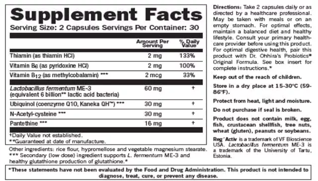 Dr. Ohhira Reg’Activ Cardio Wellness – 60 count (Vegetarian)