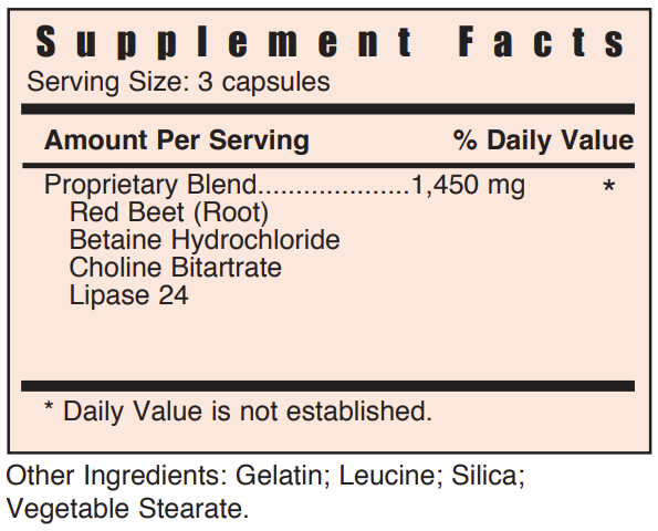 Systemic Formulas - CXLb Liver/Gall Bladder