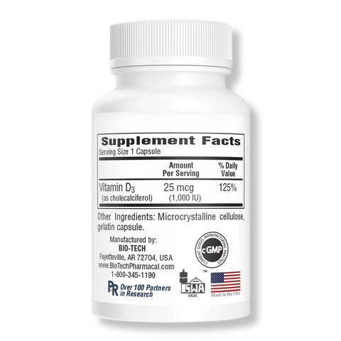 BIO-TECH PHARMACAL D3 (1000 IU)