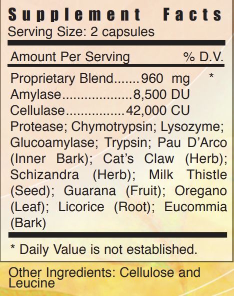 Systemic Formulas - Enzee Hi-Potency Enzyme