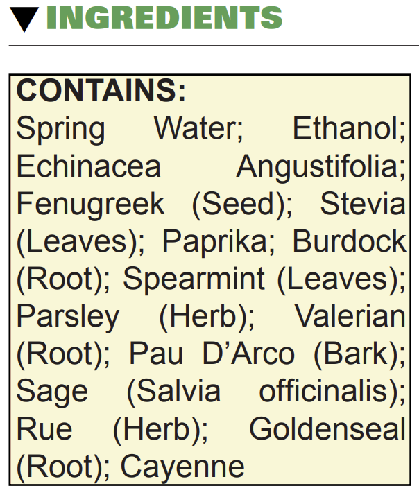 Systemic Formulas - EV Elixer Vita