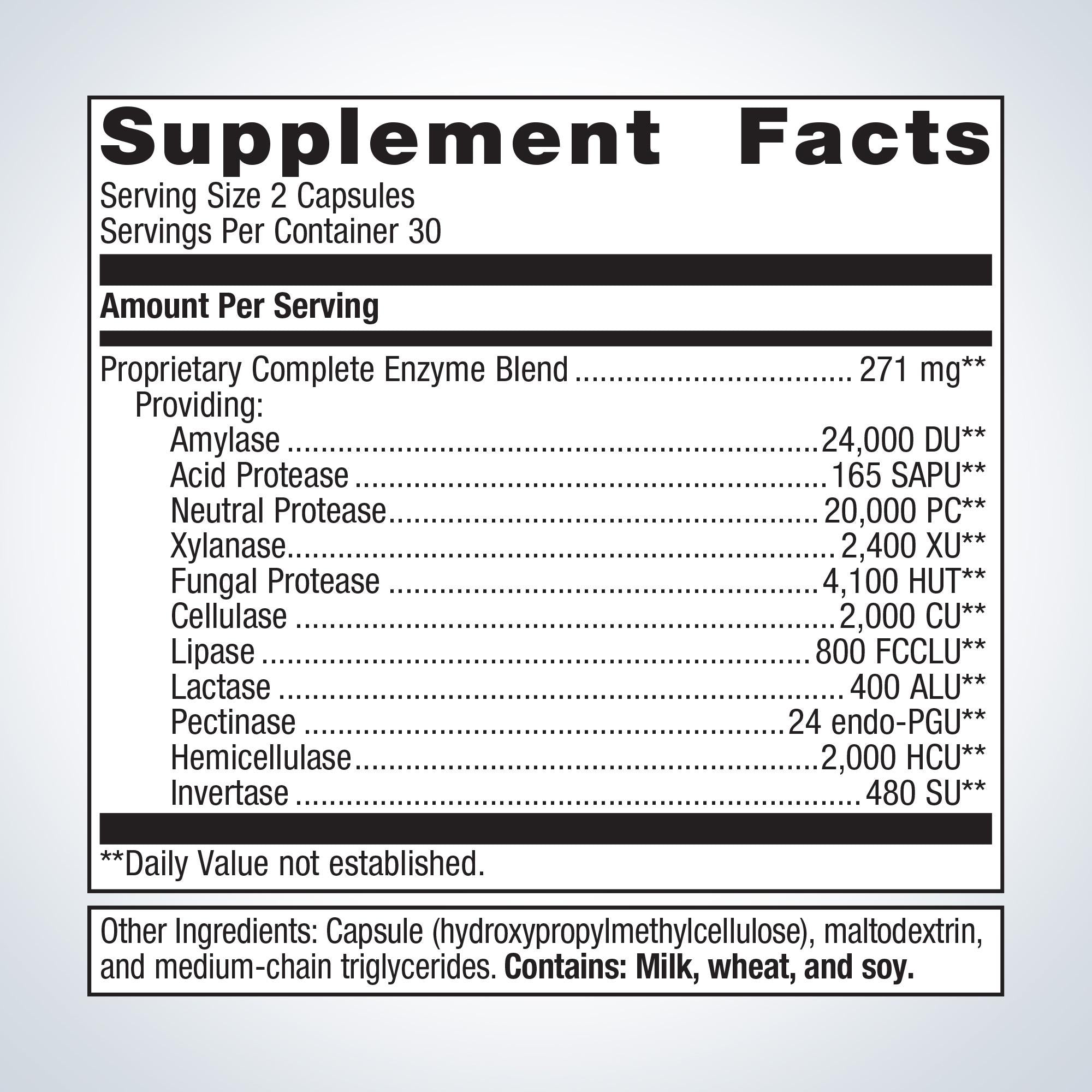 METAGENICS SpectraZyme® Complete Enzymes