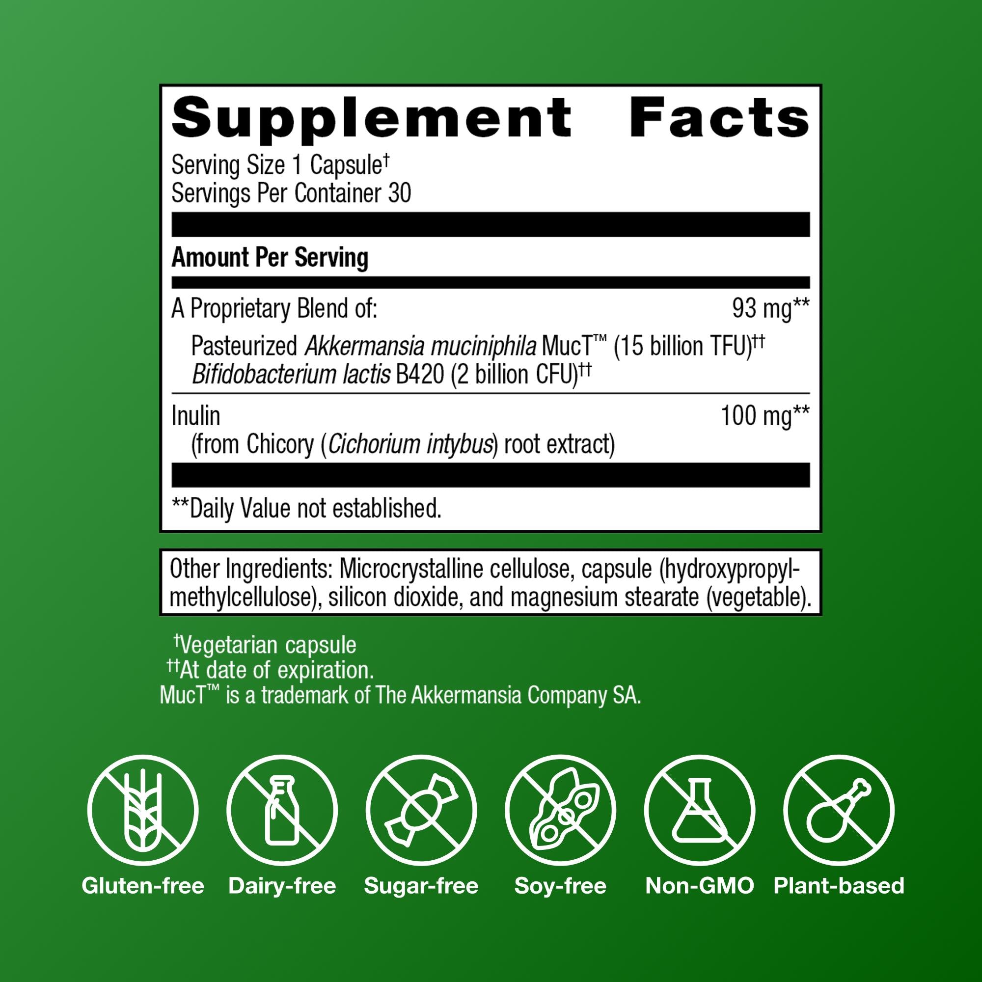METAGENICS UltraFlora® Triplebiotic with Akkermansia