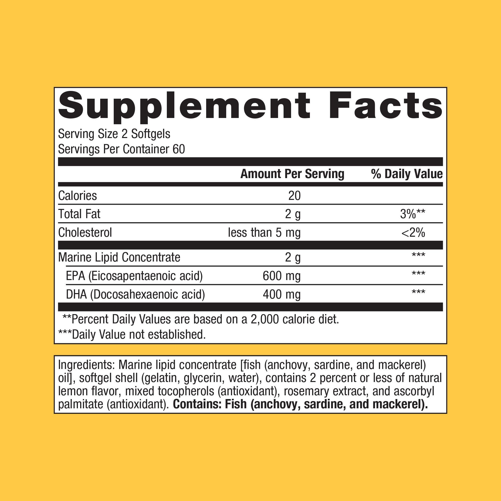 METAGENICS OmegaGenics® Fish Oil EPA-DHA 500 mg