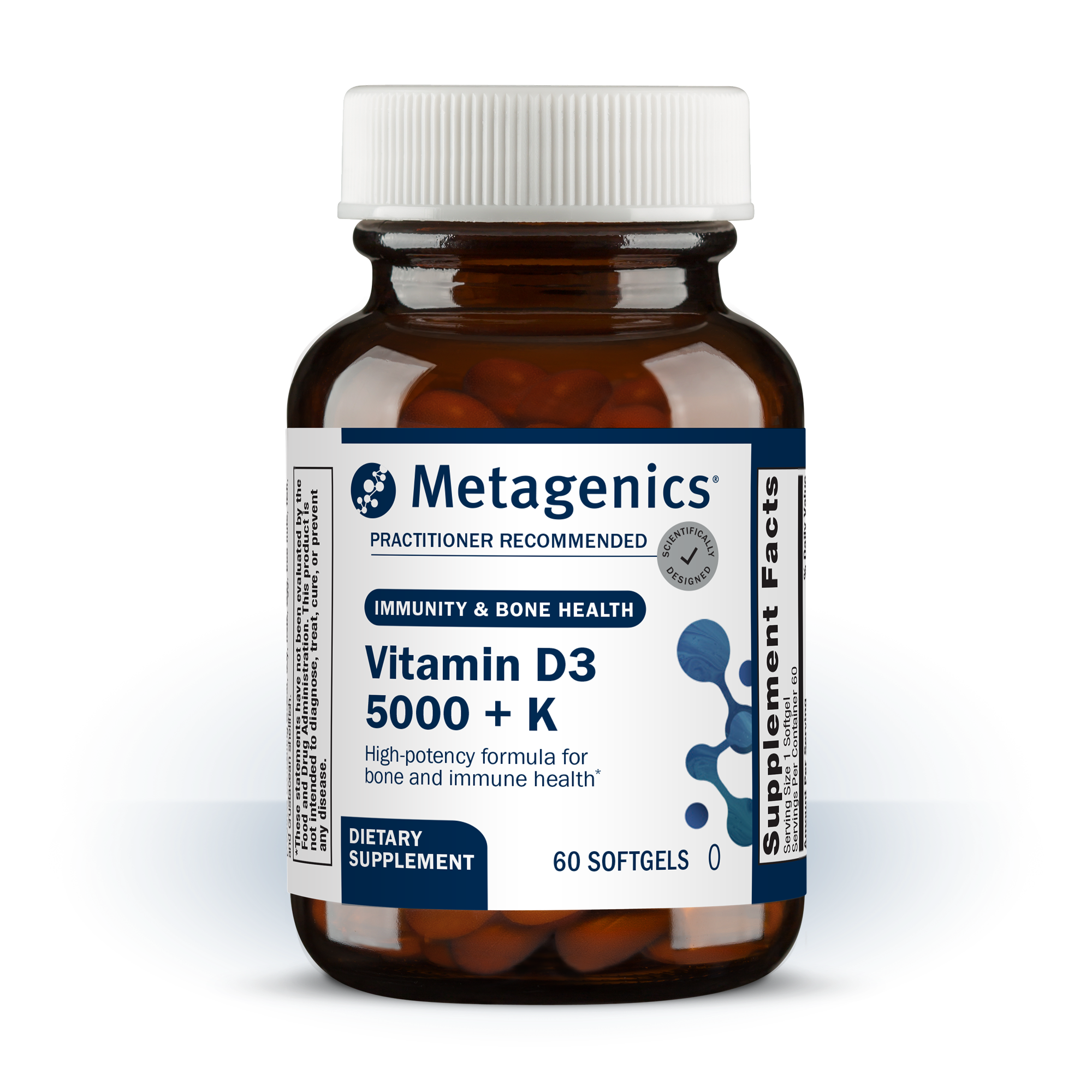 METAGENICS Vitamin D3 5000 + K