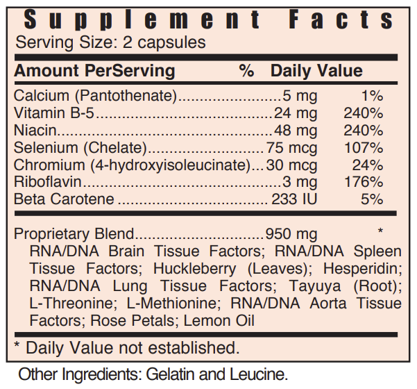 Systemic Formulas - N – Nerve