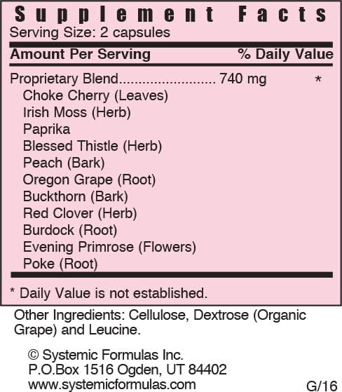 Systemic Formulas - OXCC Cleanser Cell