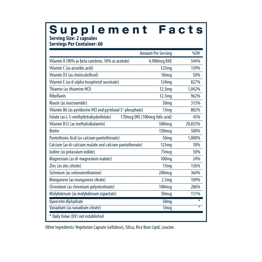 Vital Nutrients Multi-Nutrients 5 Ultra Antioxidant Formula (Boron, Copper, and Iron Free)